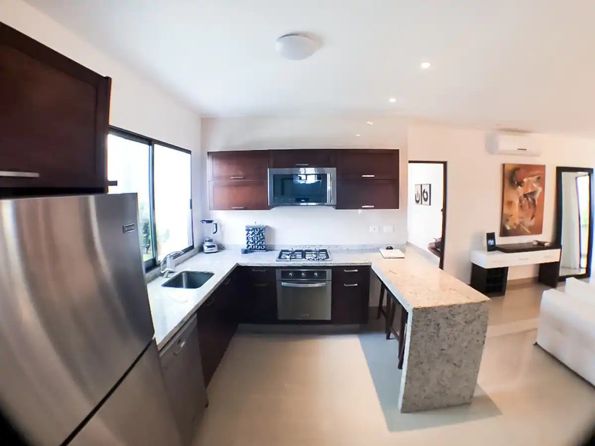 El Cielo condo rental fuly equiped kitchen